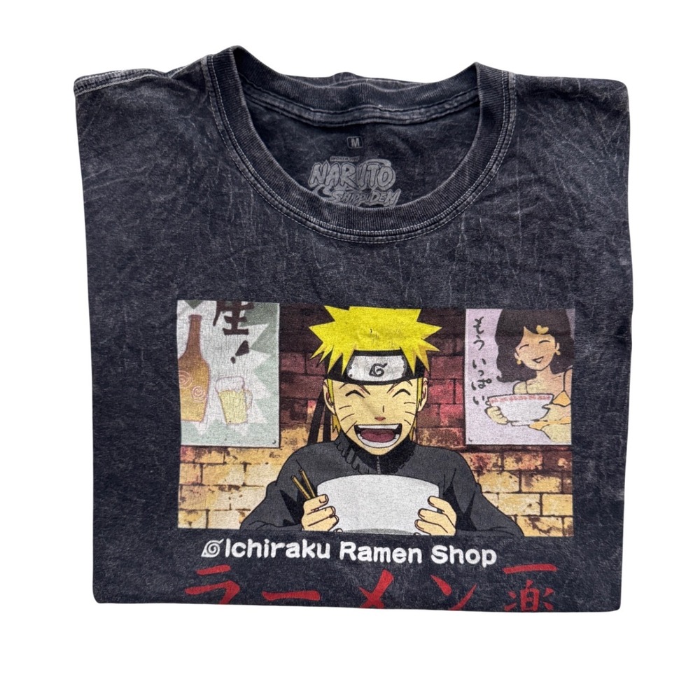 Naruto Shippuden Ichiraku Ramen Shop Acid Wash Tee Medium - Picture 7 of 7
